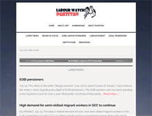 Tablet Screenshot of labourwatchpakistan.com